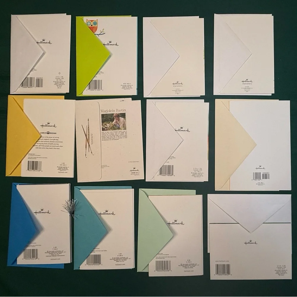 Hallmark Assorted 12 Greeting Cards and Envelopes Set #3